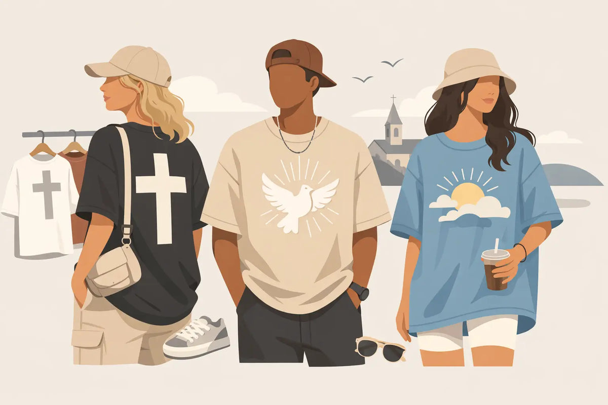 How to Style Oversized Christian Tees With Intent