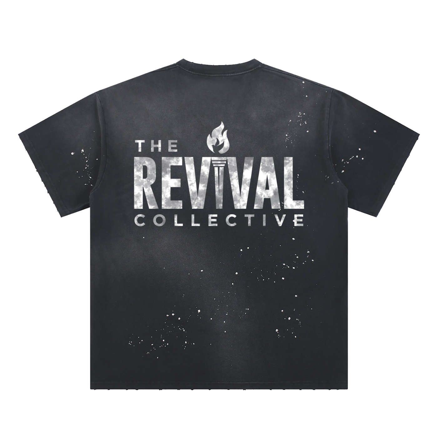 Hand-Frayed Sunfade Paint Splatter T-Shirt