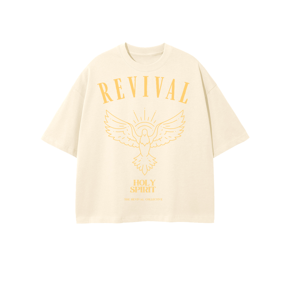 Unisex Heavyweight 100% Combed Cotton Cropped Oversized T-Shirt