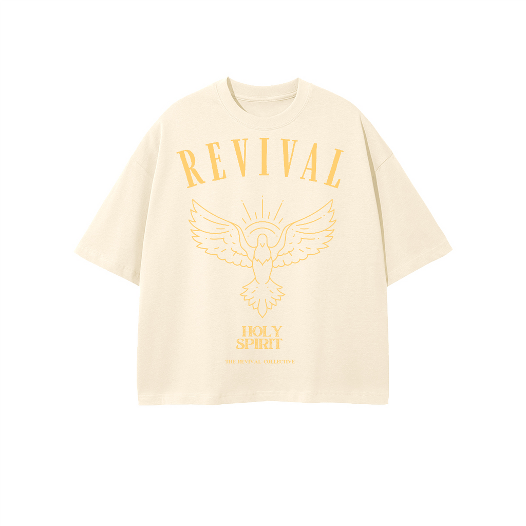 Unisex Heavyweight 100% Combed Cotton Cropped Oversized T-Shirt