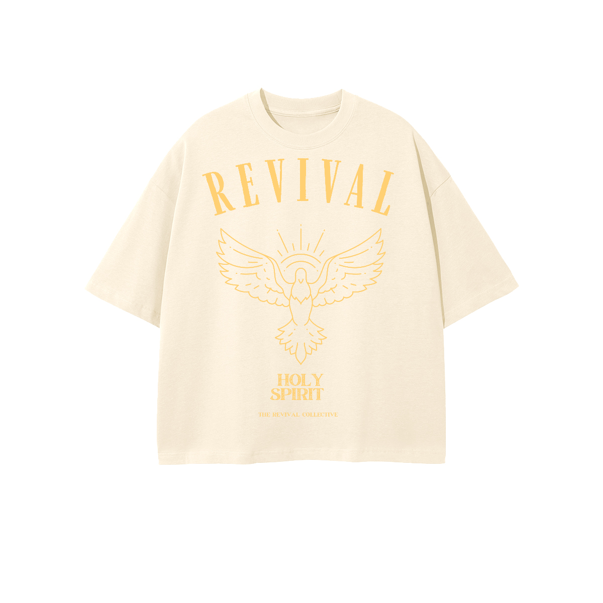 Unisex Heavyweight 100% Combed Cotton Cropped Oversized T-Shirt