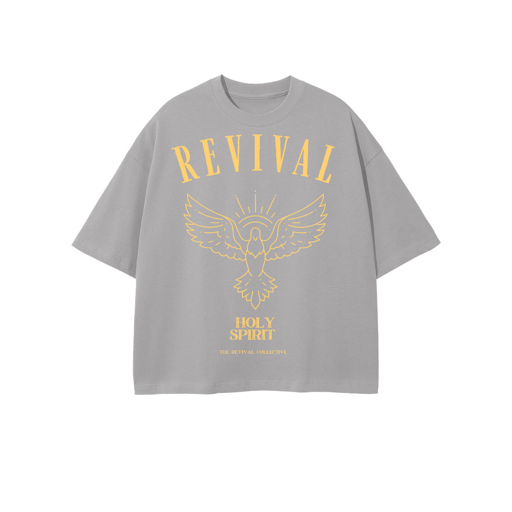 Unisex Heavyweight 100% Combed Cotton Cropped Oversized T-Shirt