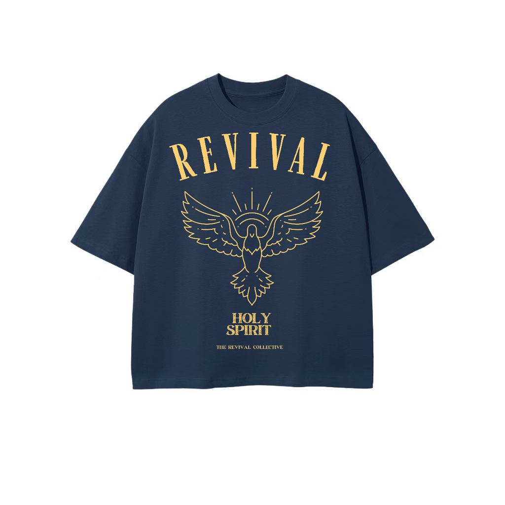Unisex Heavyweight 100% Combed Cotton Cropped Oversized T-Shirt
