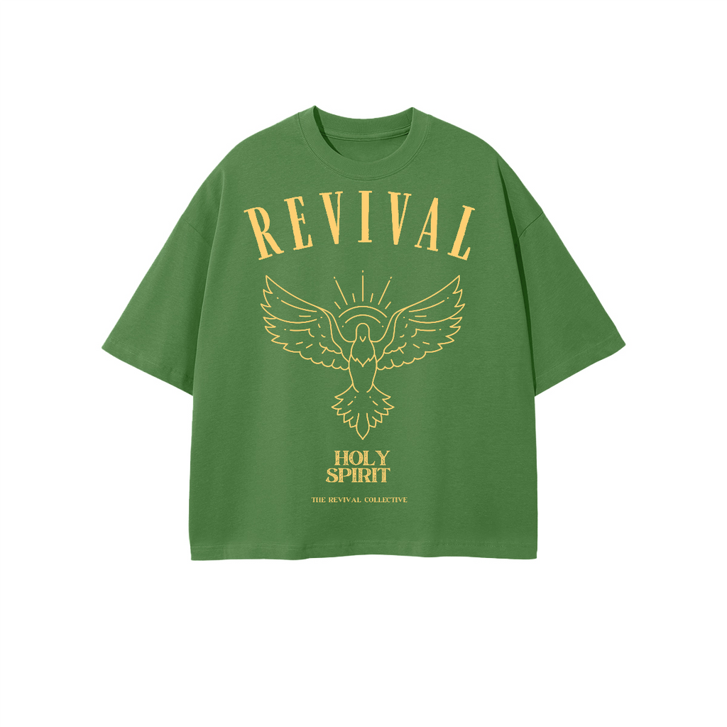 Unisex Heavyweight 100% Combed Cotton Cropped Oversized T-Shirt