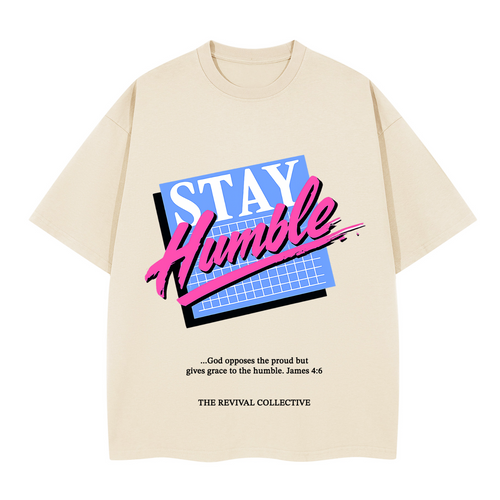 Stay Humble Heavyweight Boxy TEE